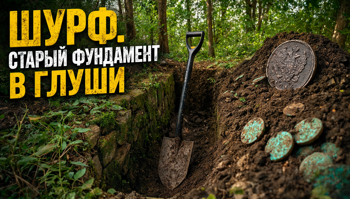 Копаем фундамент на урочище в глуши